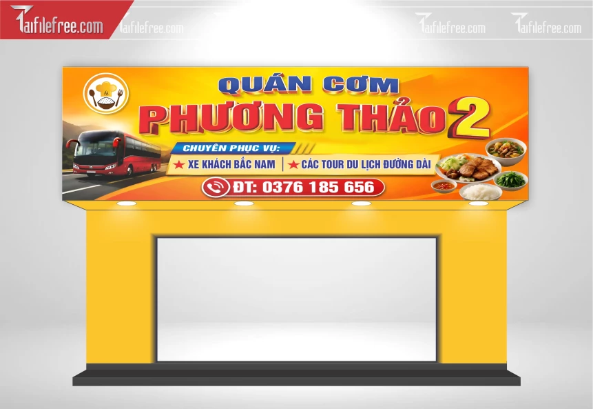 Biển Quảng Cáo, Bảng Hiệu Tiệm Cơm_BH1044