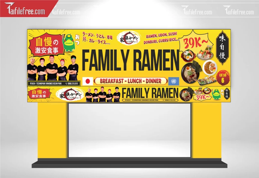 Biển Quảng Cáo, Bảng Hiệu Tiệm Ramen_BH1045