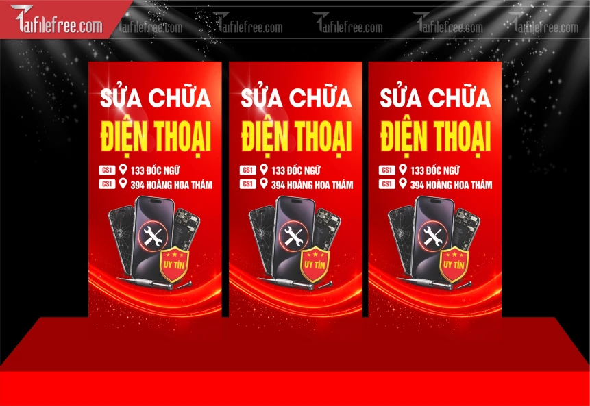 Mẫu Standee Sửa Chữa Điện Thoại_BH1049