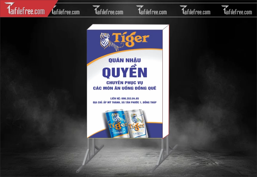 Biển Hiệu, Bảng Hộp Đèn Bia Tiger_BH1051