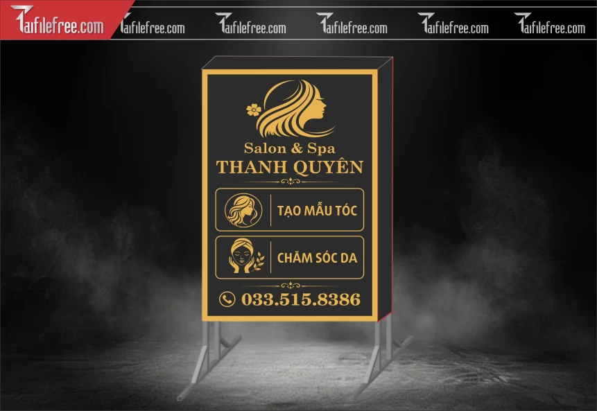 Biển Hiệu, Bảng Hộp Đèn Tiệm Spa_BH1061
