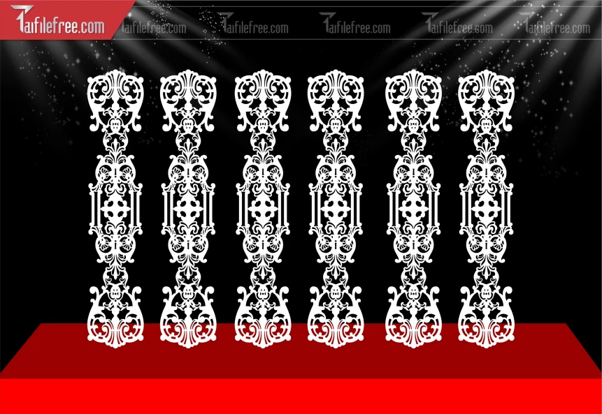 Mẫu File Vector CNC Chân Thờ Đẹp._BH1065