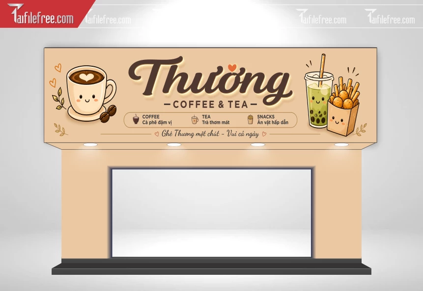 Biển Quảng Cáo, Bảng Hiệu Tiệm Caffe_BH1074
