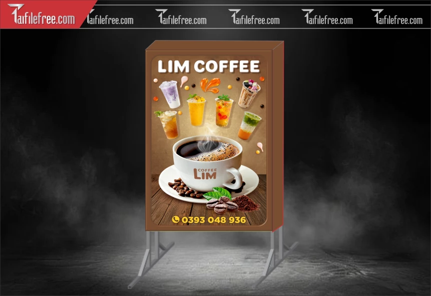 Biển Hiệu, Bảng Hộp Đèn Tiệm Caffe_BH1075