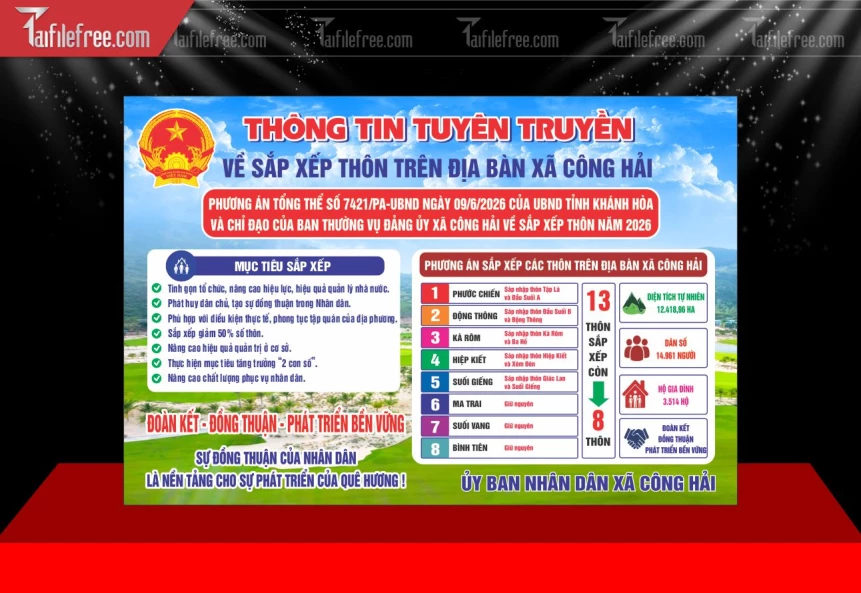 Mẫu Bảng Thông Tin Tuyên Truyên_BH1076