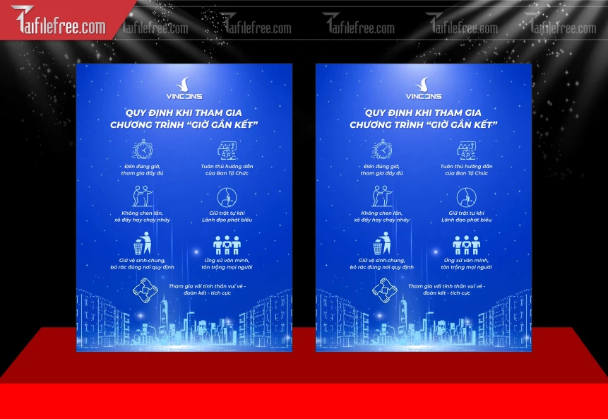 Mẫu Poster Quy Định Tham Gia Công Trình Vincons_BH1098