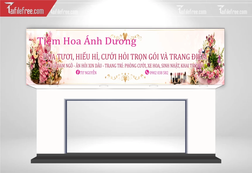 Biển Quảng Cáo, Bảng Hiệu Tiệm Hoa_BH1102