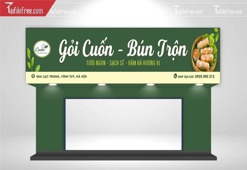Biển Quảng Cáo, Bảng Hiệu Tiệm Gỏi Cuốn_BH1103