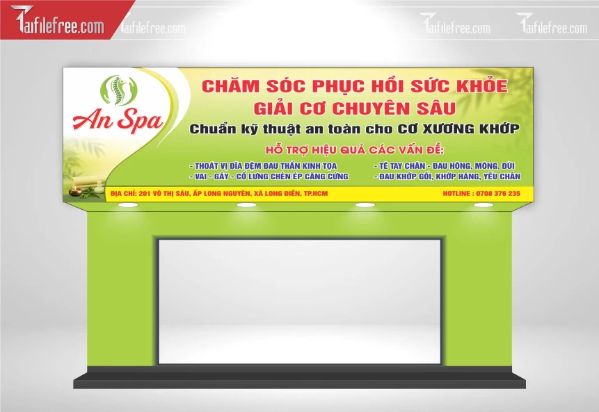 Biển Quảng Cáo, Bảng Hiệu Tiệm Spa_BH1117