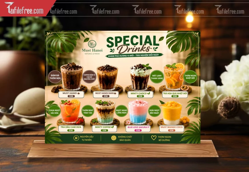 Menu Tiệm Caffe_BH1121