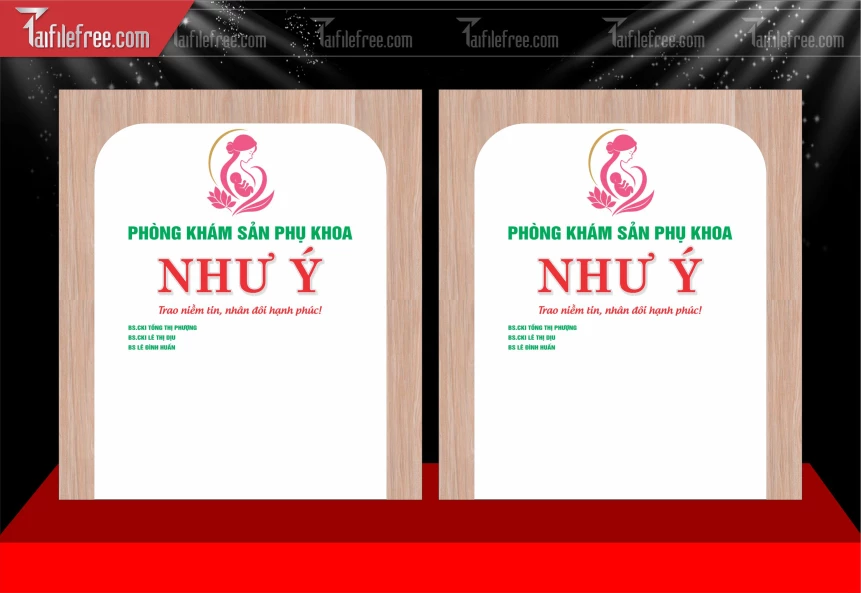 Mẫu Dcal Trang Trí Cửa Kính Phòng Khám_BH1131