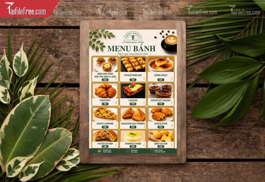 Menu Tiệm Bánh Mỳ_BH1142