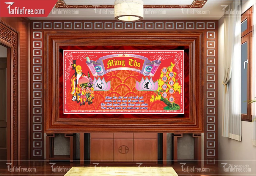 Mẫu Cuốn Thư Trang Trí Phòng Thờ Đẹp_BH1146