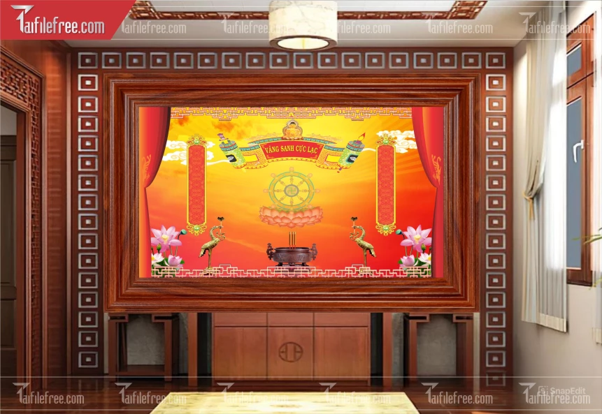 Mẫu Cuốn Thư Trang Trí Phòng Thờ Đẹp_BH1149