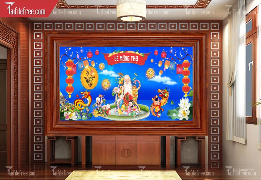 Mẫu Cuốn Thư Trang Trí Phòng Thờ Đẹp_BH1152