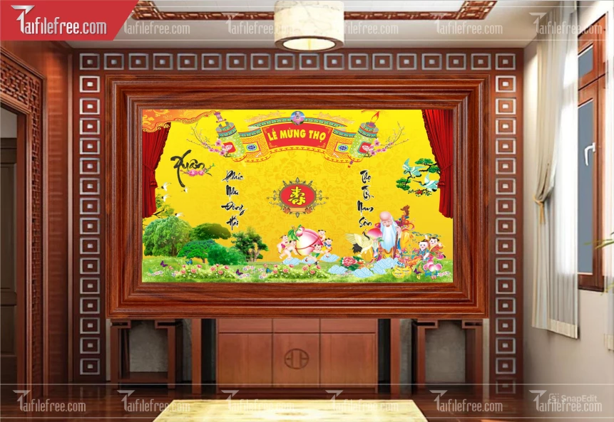 Mẫu Cuốn Thư Trang Trí Phòng Thờ Đẹp_BH1153