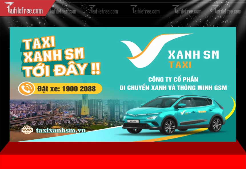 Mẫu Card Visit Xe Xanh SM_BH1156