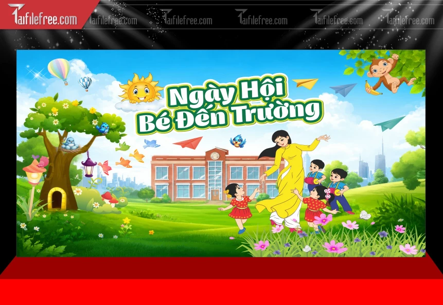 Phông Nền Ngày Hội Đến Trường_BH1161