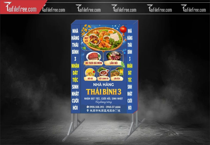 Biển Hiệu, Bảng Hộp Đèn Nhà Hàng_BH116