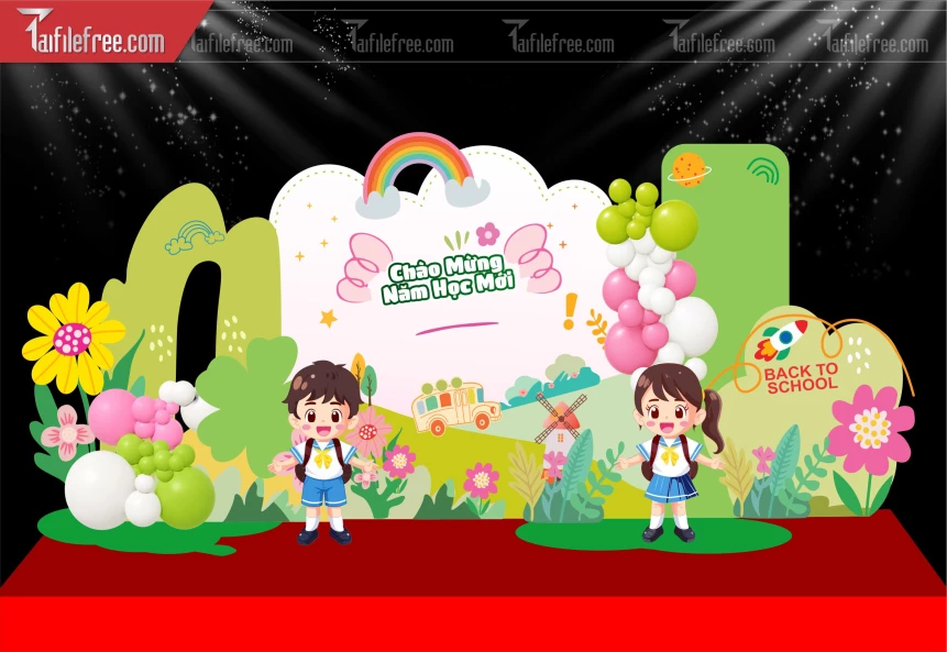 Mẫu Background Chào Năm Học Mới_BH1175
