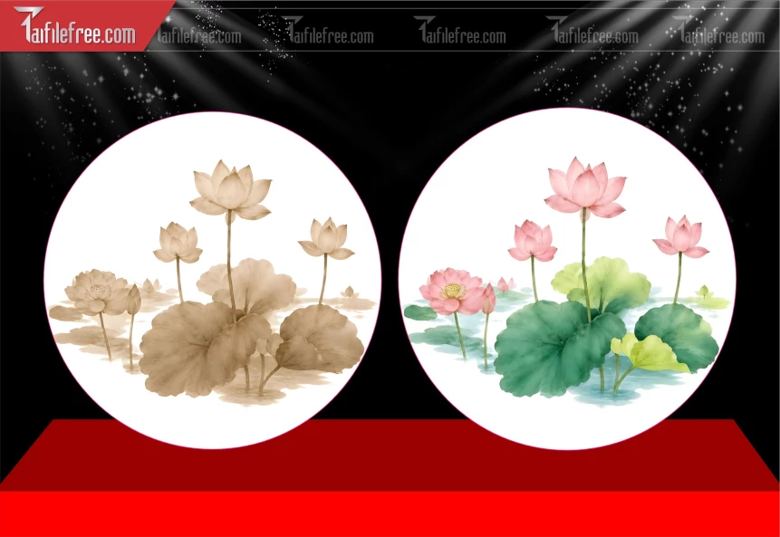 Mẫu Tranh Hoa Sen_BH1178