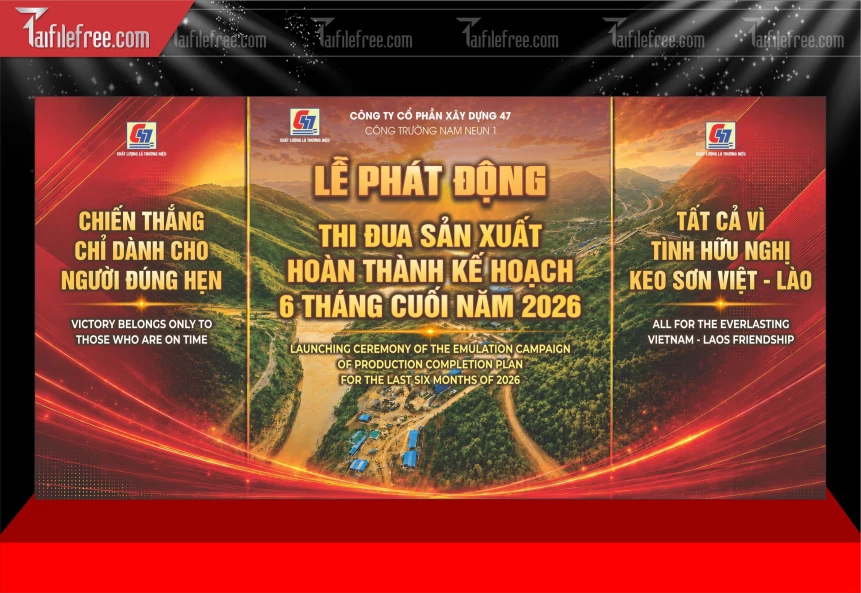 Mẫu Phông Nền Lễ Phát Động_BH1181