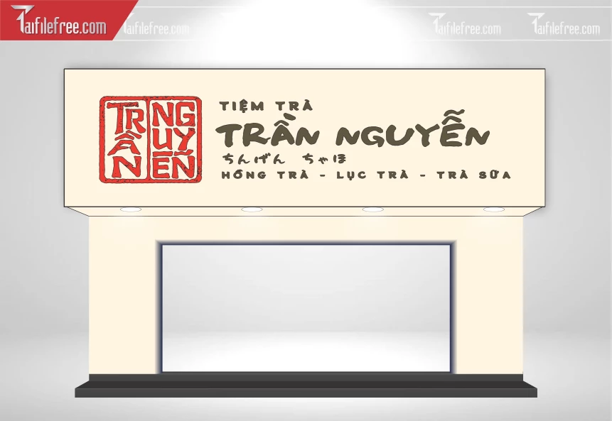 Biển Quảng Cáo, Bảng Hiệu Tiệm Trà_BH1187