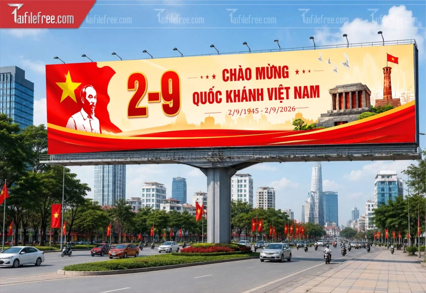 Mẫu Pando Lễ Quốc Khánh Ngày Độc Lập 2/9_BH1200