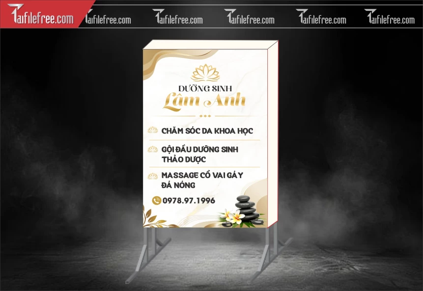Biển Hiệu, Bảng Hộp Đèn Tiệm Spa_BH1203