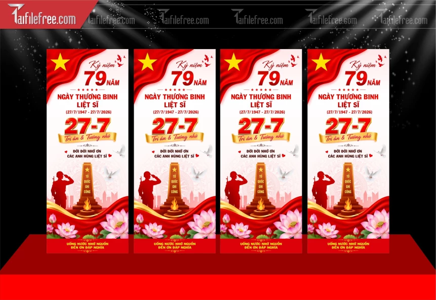 Mẫu Poster Kỷ Niệm Ngày Thương Binh Liệt Sĩ_BH1206