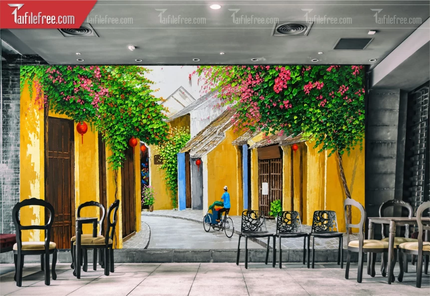Mẫu Tranh Phố Cổ Hội An_BH1212
