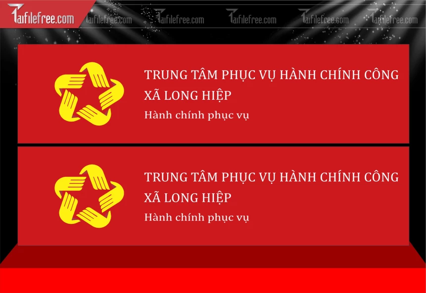 Mẫu Băng Rôn Treo Cổng Hành Chính Công_BH1219