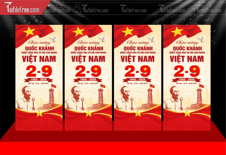 Mẫu Poster Lễ Quốc Khánh Ngày Độc Lập 2/9_BH1225