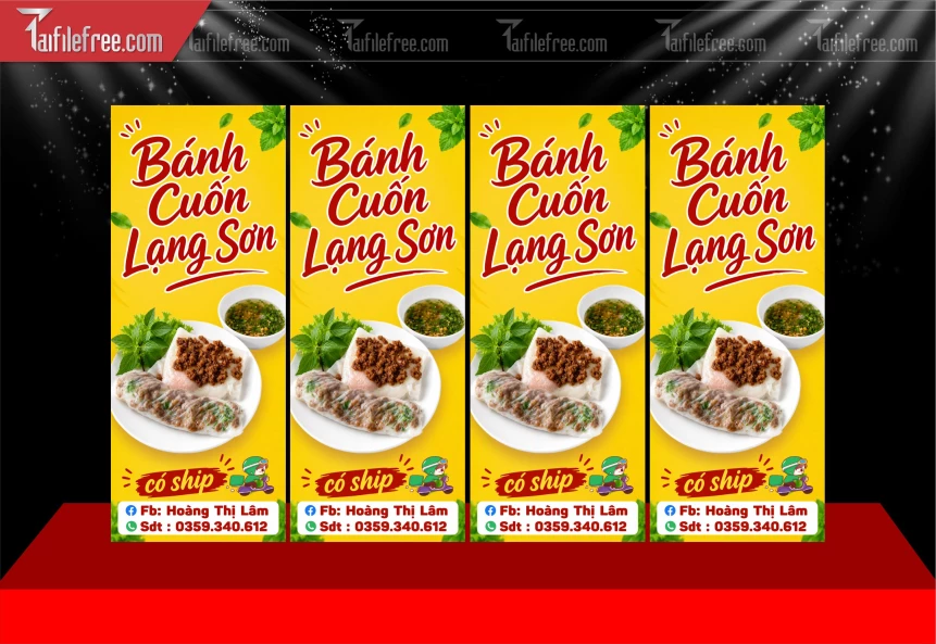 Mẫu Poster Quảng Cáo Gỏi Cuốn_BH1226