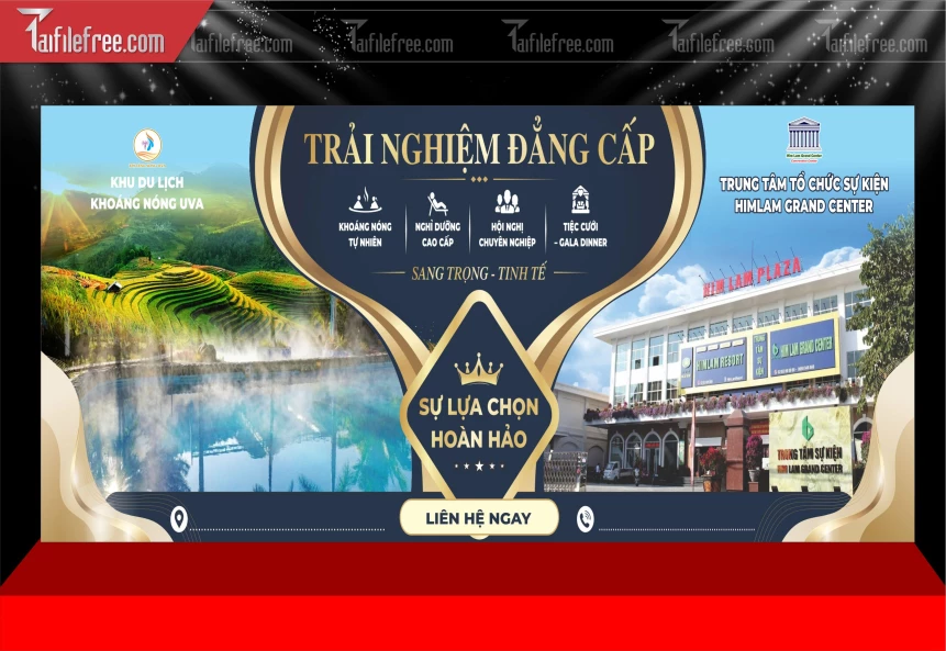Mẫu Phông Nền Quảng Bá Du Lịch_BH1238