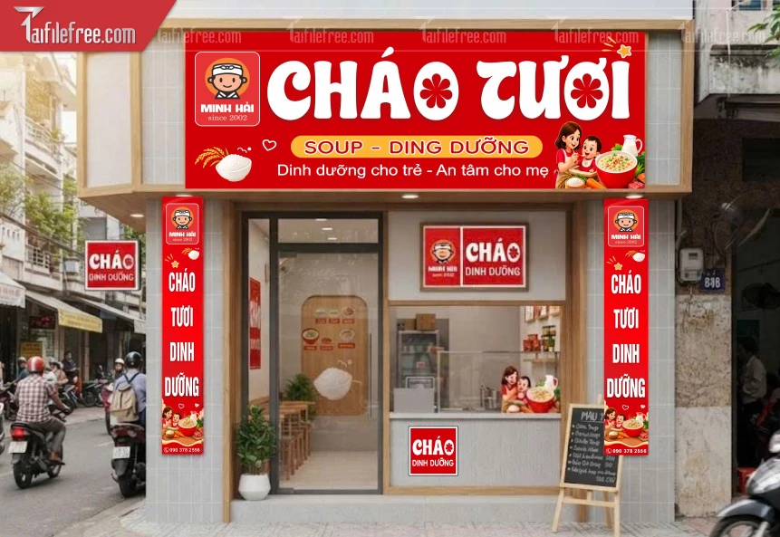 Biển Quảng Cáo, Bảng Hiệu Tiệm Cháo_BH1251