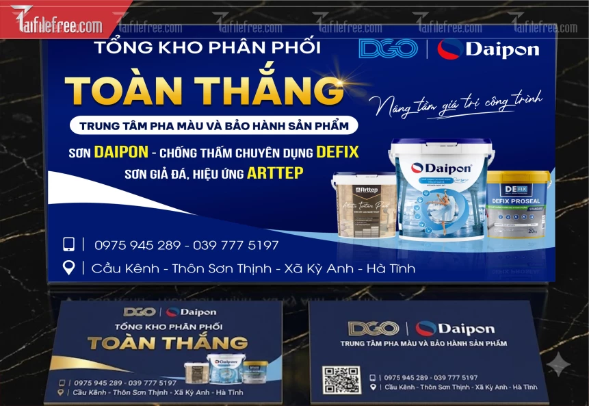 Mẫu Card Visit Sơn_BH1257