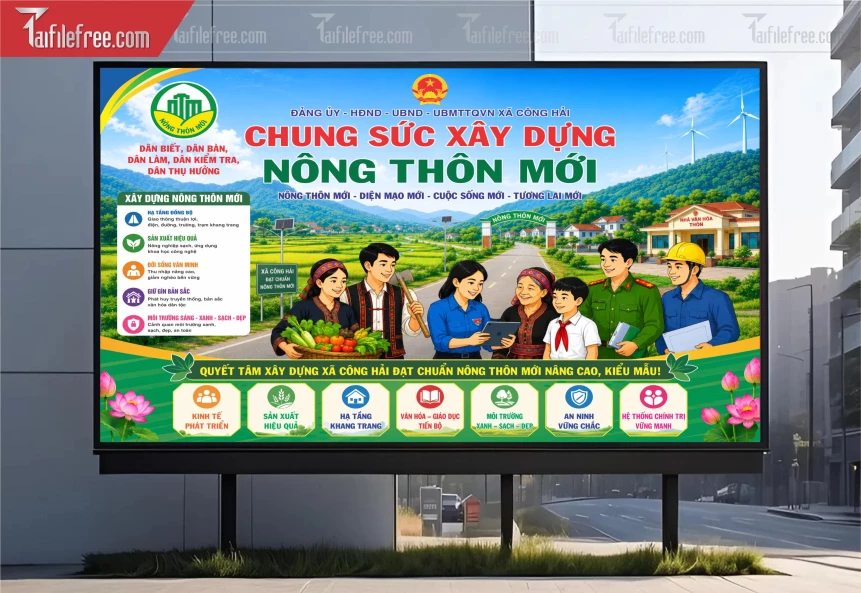 Mẫu Pano Cổ Động Nông Thôn Mới_BH1264