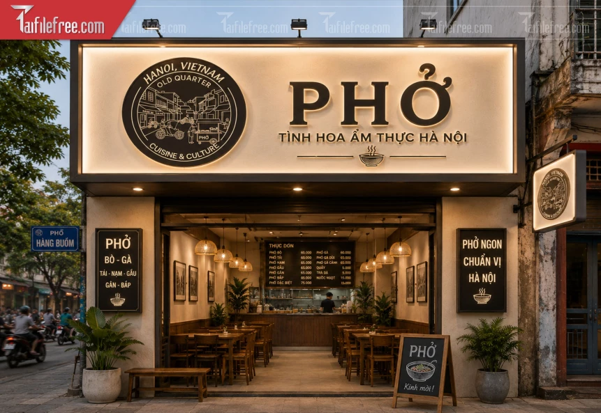 Mẫu Logo Tiệm Phở_BH1266