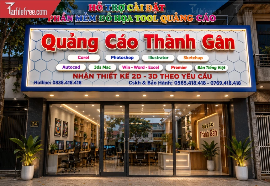 Biển Quảng Cáo, Bảng Hiệu Tiệm Quảng Cáo_BH1274
