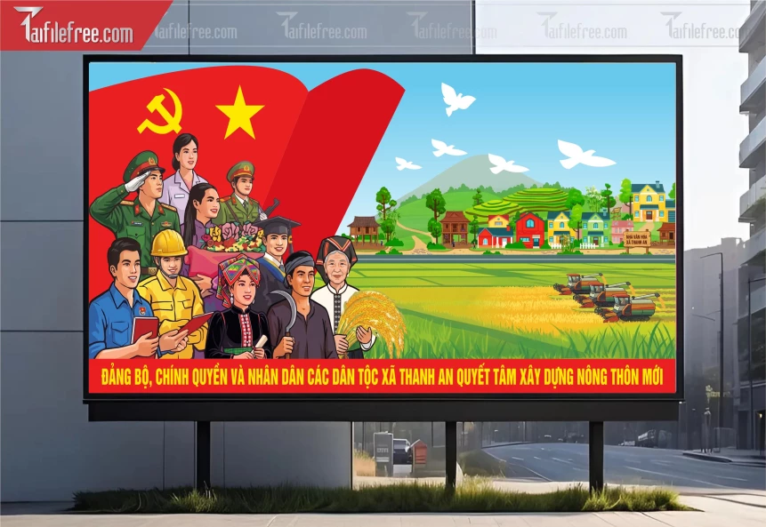 Mẫu Pano Cổ Động Nông Thôn Mới_BH1282