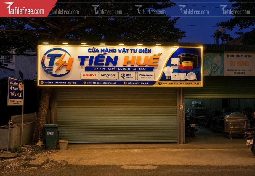 Biển Quảng Cáo, Bảng Hiệu Tiệm Vật Tư_BH1286