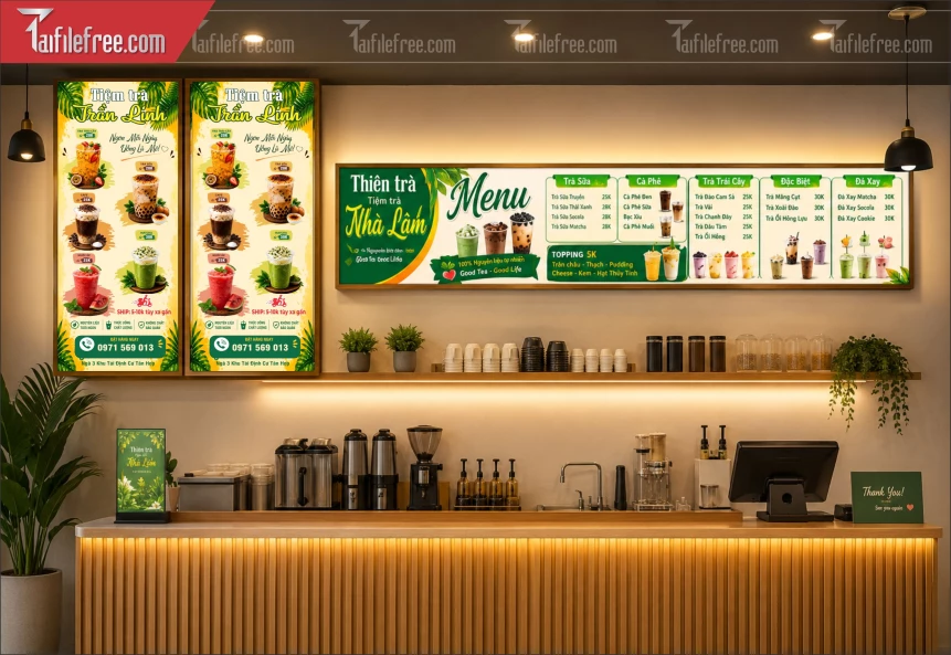 Menu Tiệm Trà Sữa_BH1298