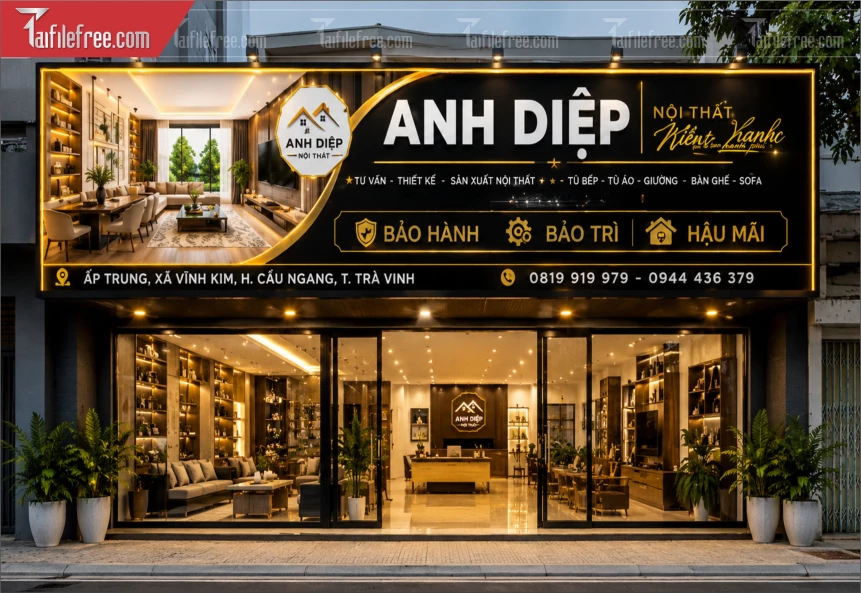 Biển Quảng Cáo, Bảng Hiệu Tiệm Nội Thất_BH1304