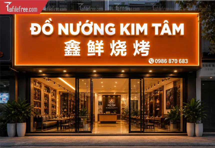 Biển Quảng Cáo, Bảng Hiệu Tiệm Nướng_BH1320