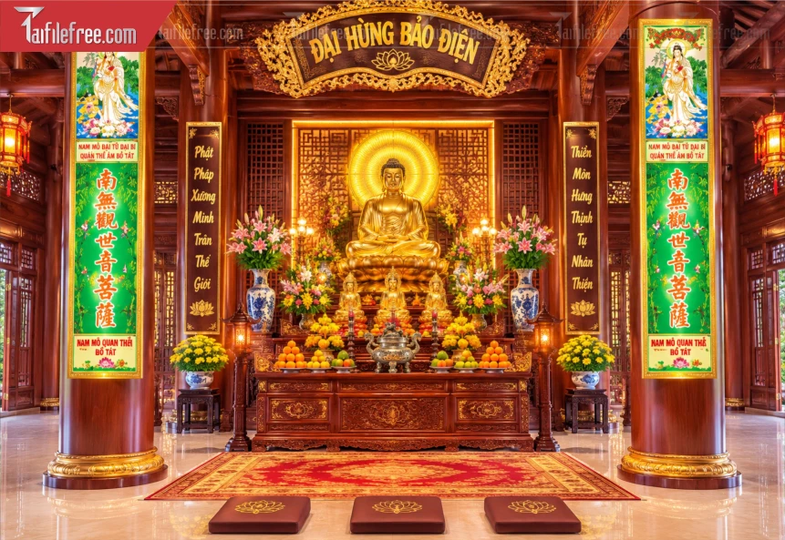 Mẫu Đại Hùng Bảo Điện_BH1323