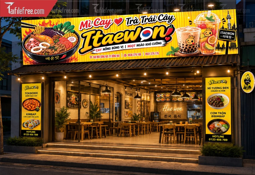 Biển Quảng Cáo, Bảng Hiệu Tiệm Mỳ Cay_BH1331