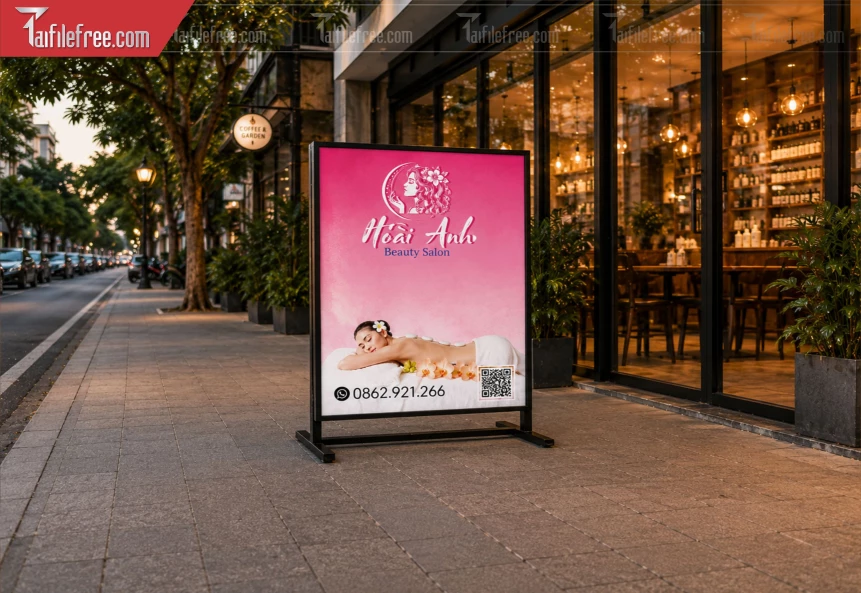 Biển Hiệu, Bảng Hộp Đèn Tiệm Spa_BH1336