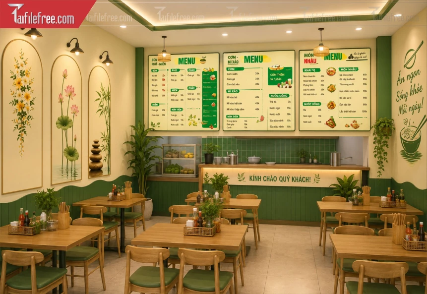Menu Tiệm Trà Sữa_BH1340