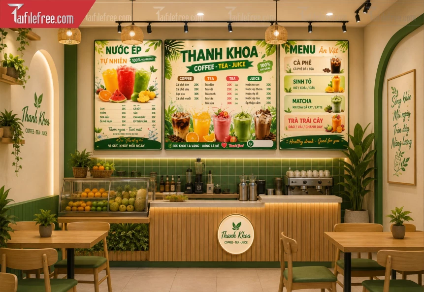 Menu Tiệm Trà Sữa_BH1341